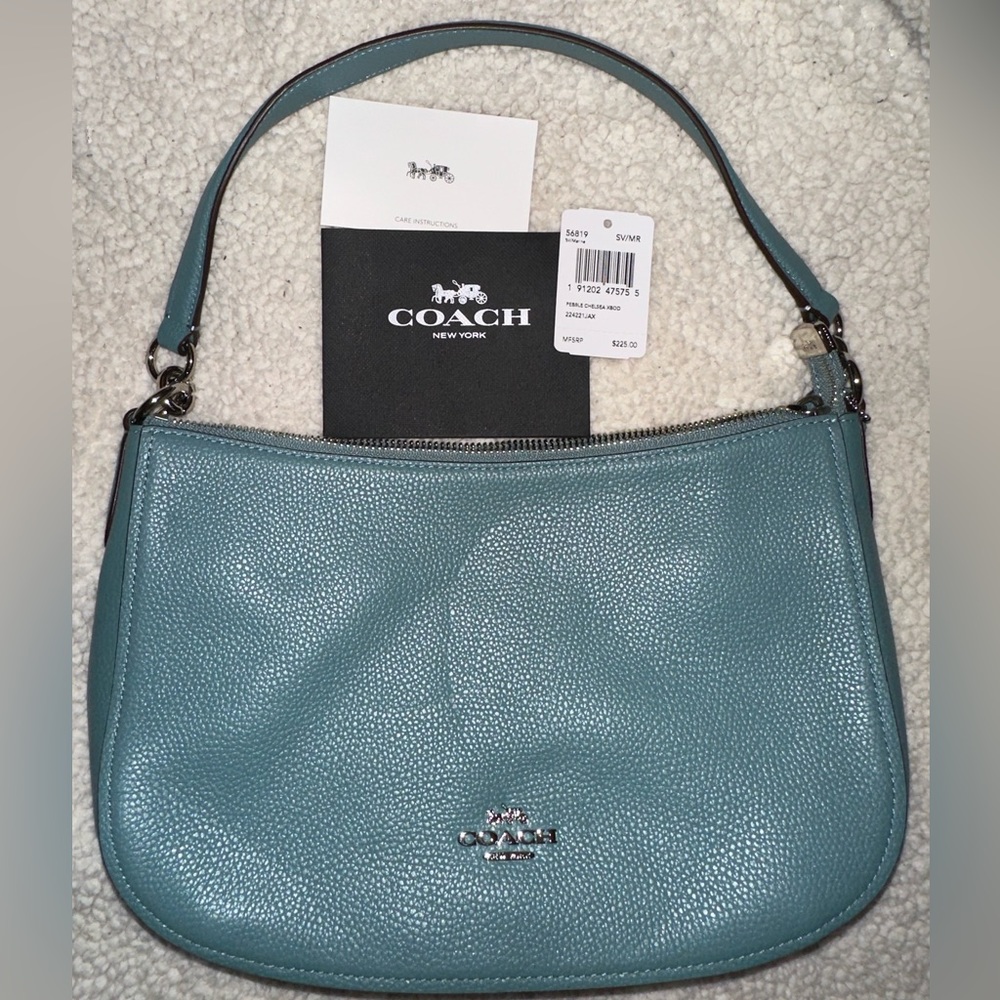 NWT Coach Pebble Marine Chelsea Bag